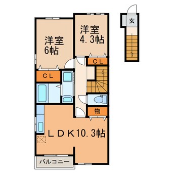 間取図 ブローテ（豊山町）