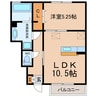 リバーオーク 1LDKの間取り