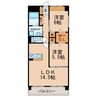 Bonheur-cle 2LDKの間取り