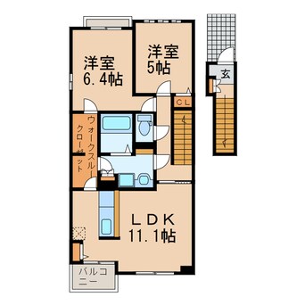 間取図 セレーノ　エストⅠ・Ⅱ