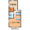 プラムビレッジ 1LDKの間取り