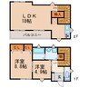 Residence4 2LDKの間取り