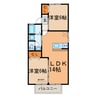 Kita壱番館 2LDKの間取り