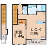 ヴァルム 1LDKの間取り