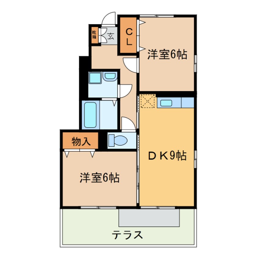 間取図 サンパティーク（出川町）