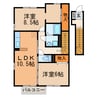 サンパティーク（出川町） 2LDKの間取り