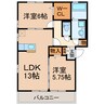 メープルハウス 2LDKの間取り