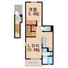 アイリス（瀬古） 1LDKの間取り