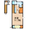 グレースヴィラココア 1Rの間取り
