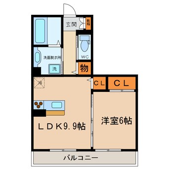 間取図 マノワール（勝川町９）