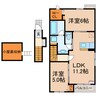マーベラスＫ 2LDKの間取り
