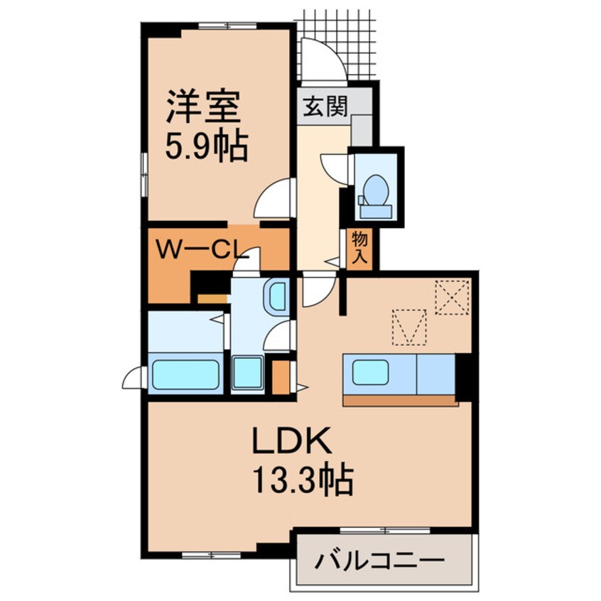 間取図 アルコイリス出川