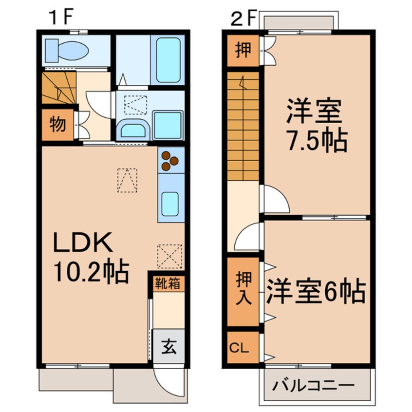 間取図 エントピア　セカンド