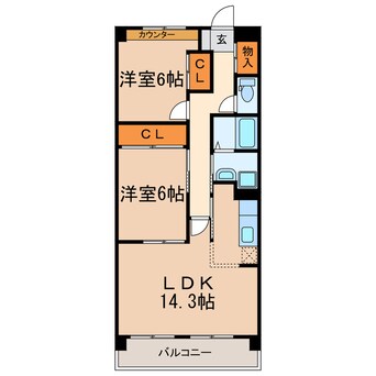 間取図 サニーコート神領