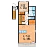 MAISON サクラの木 1LDKの間取り
