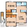 カルム（如意申町） 2LDKの間取り