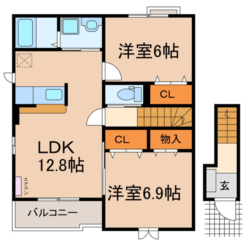 間取図 カルム（如意申町）