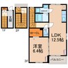 ウエルト 1LDKの間取り