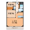 ロジュマン春日井 2LDKの間取り