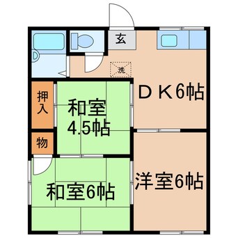 間取図 サンハイツ林1