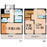 Edisynnus 2LDKの間取り