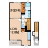 サンライト新守山 1LDKの間取り