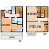 ファミーユ押沢台 2DKの間取り