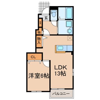 間取図 ベル　ソレイユⅠ・Ⅱ（豊山町）