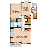 ベル　ソレイユⅠ・Ⅱ（豊山町） 2LDKの間取り