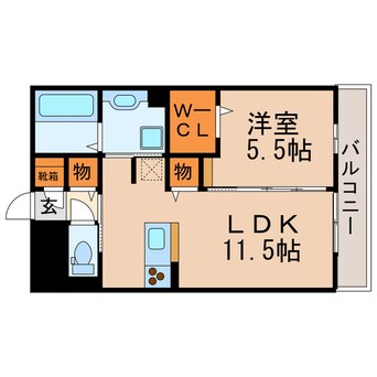 間取図 メルベーユ（勝川町）