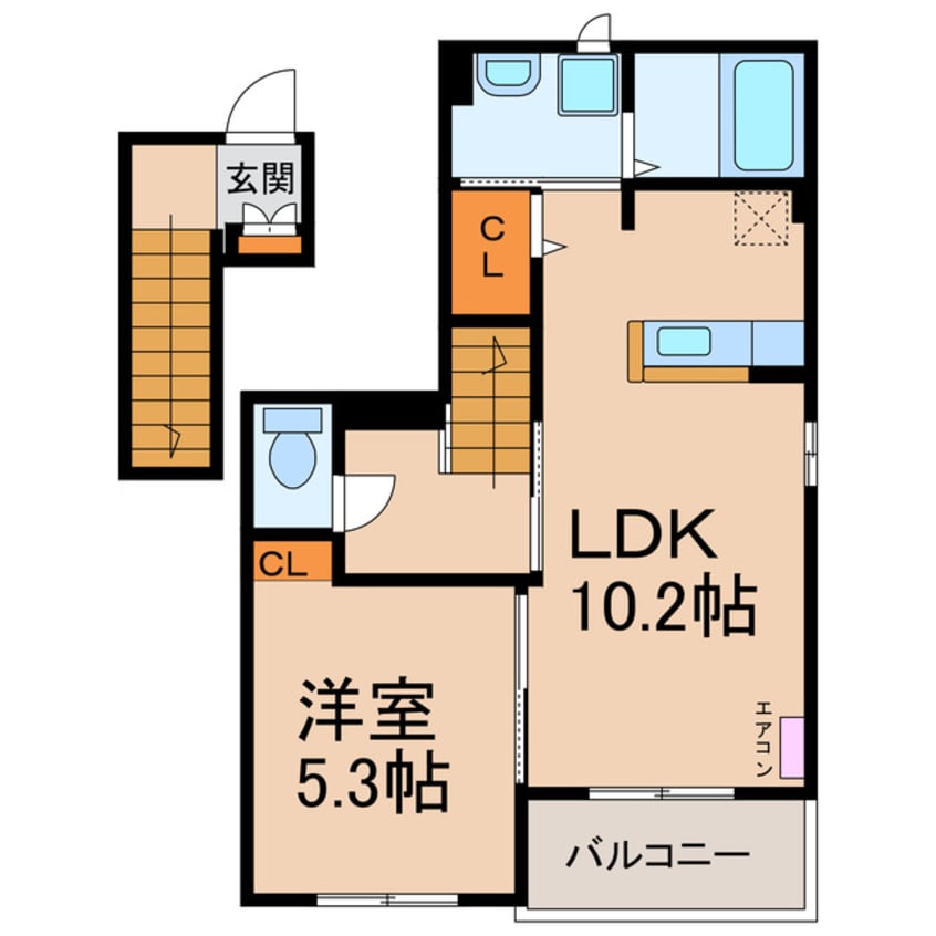 間取図 プリムローズ（神領町）