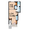プリマヴェーラ（中新町) 1LDKの間取り