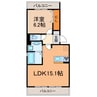 イースト　フィールド 1LDKの間取り