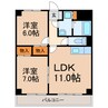 レジデンス味美 2LDKの間取り