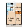 メイボーアネックス 2LDKの間取り