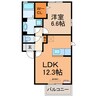 ネイバーフッド 1LDKの間取り