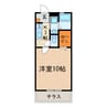 メルベイユ（豊山町） 1Kの間取り