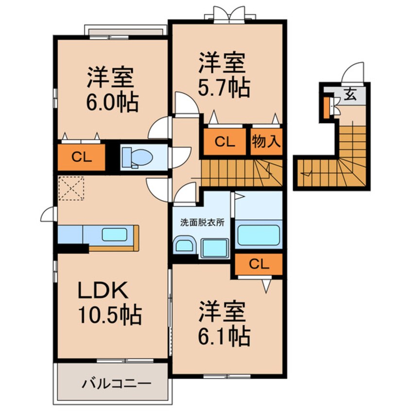 間取図 ノア　ノース