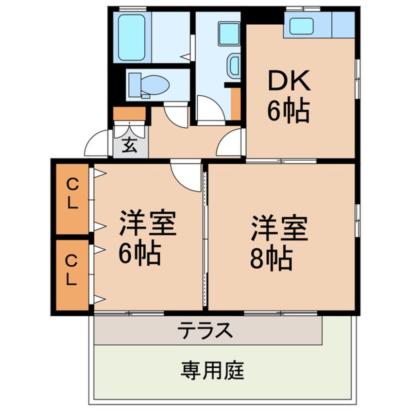 間取図 シャンクレール南花長