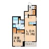 エクセランⅤ 1LDKの間取り
