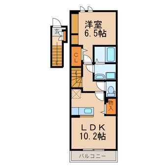 間取図 ピアット　鳥居松