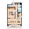 Ｍフローラ 1LDKの間取り