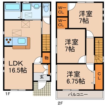 間取図 テトラ中央通