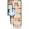 ラルフ　Ⅰ・Ⅱ 1LDKの間取り