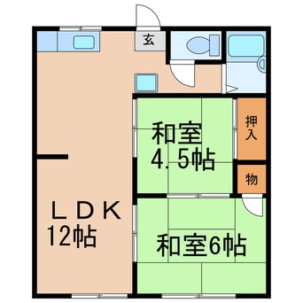 間取図 パークハイツ杁ヶ島