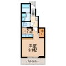 ヴィレッタ 1Kの間取り