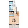 ヴィレッタ 1Kの間取り