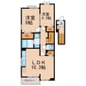 エターナル（大手町） 2LDKの間取り