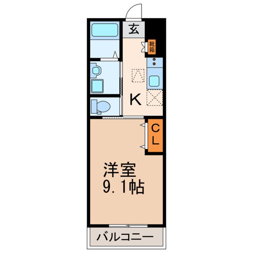 間取図 カトレア（白山町）