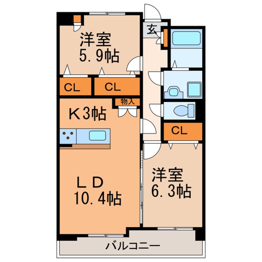 間取図 グレースコート豊山